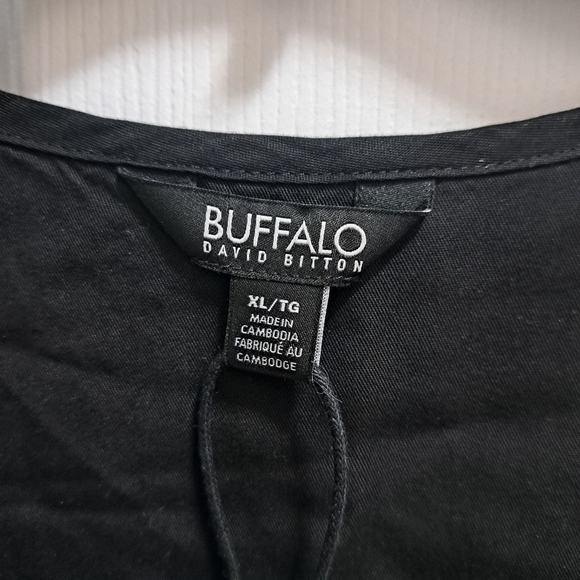 Buffalo David Bitton Black Long Sleeve Dress Women's Size XL Flowy New! - Picture 7 of 13